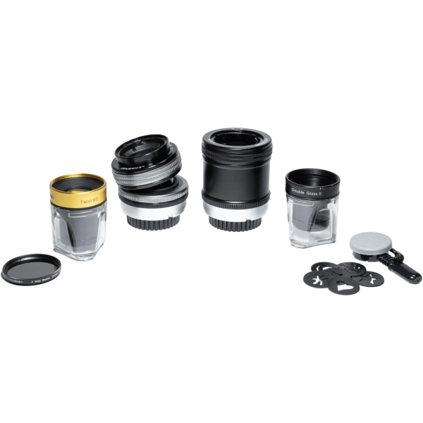 Lensbaby Twist 60 & double glass II optic swap kit Canon RF use Camera Lens