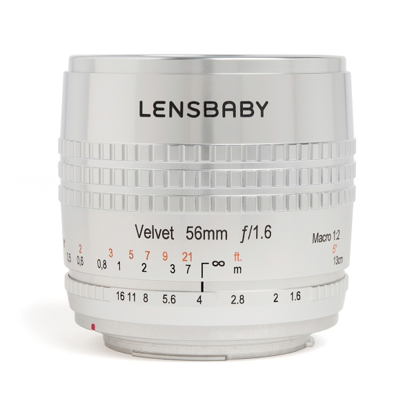 Camera Lens Lensbaby Velvet 56 SE Silver for Canon Lense