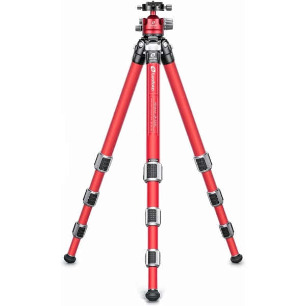 Leofoto Athena LA324CLLH40RFR full red Camera Tripod