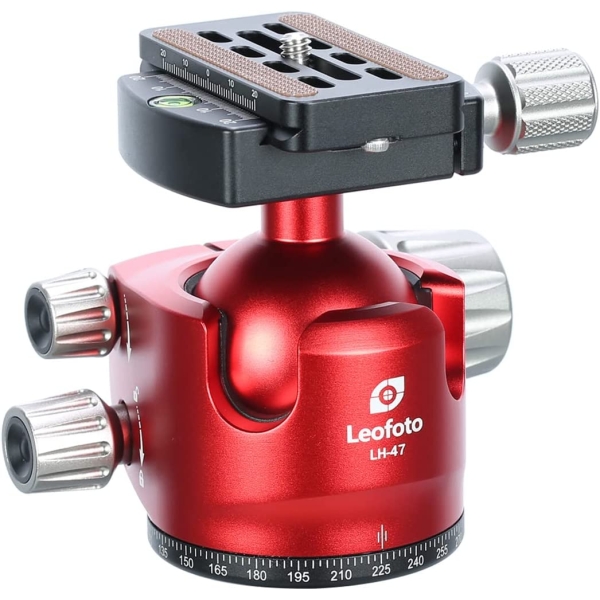 Camera Tripod Head Leofoto LH-47(RD) red Tripod Head