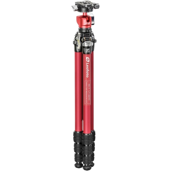 Leofoto MrY LY224CLH25RRD red Camera Tripod