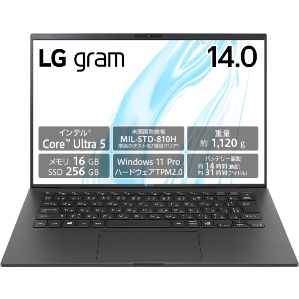 LG Electronics LG gram 14Z90S-VP54J Obsidian Black Notebook