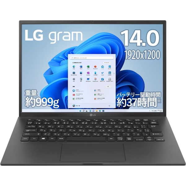 LG Electronics LG gram 14ZB90R-MA78J1 Obsidian Black Notebook