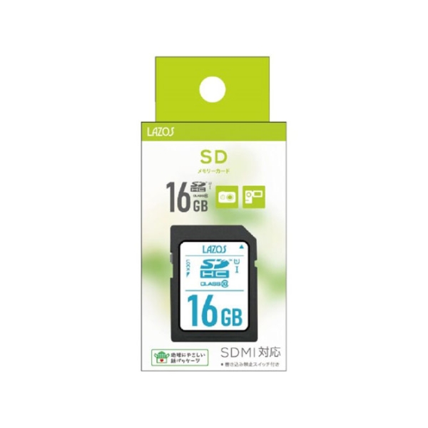 LMT Lazos L-B16SDH10-U1 16GB SD Card