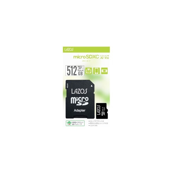 LMT Lazos L-B512MSD10-U3V30A2 512GB SD Card