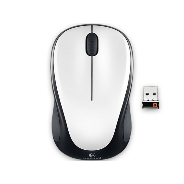 Mouse Logitech Wireless Mouse M235 M235rIW Ivory White Mouse