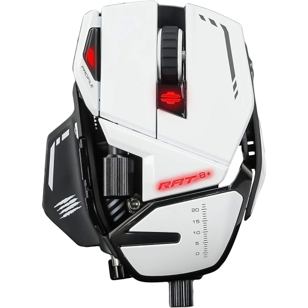 Mad Catz R.A.T.8+ Optical Gaming Mouse MR05DCINWH000-0J white Mouse