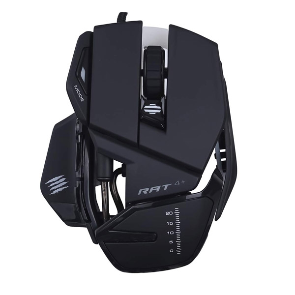 Mouse Mad Catz R.A.T.4+ Optical Gaming Mouse MR03MCINBL000-0J Mouse