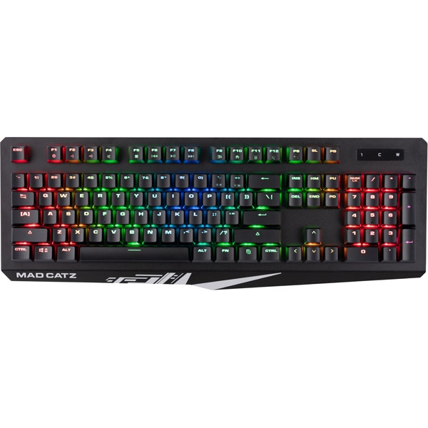 Keyboard Mad Catz S.T.R.I.K.E. 4 RGB Mechanical Gaming Keyboard KS13MMUSBL000-0J red