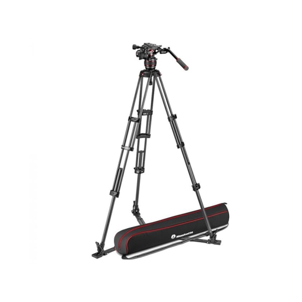 Camera Tripod & Monopod Manfrotto Nitrotec 608 Video Pan Head+Carbon Twin Tripod GS MVK608TWINGC Black Tripods & Monopod