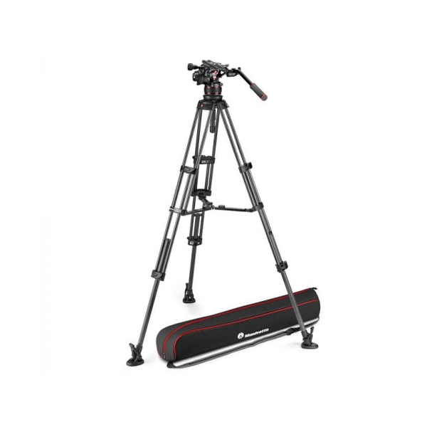 Camera Tripod & Monopod Manfrotto Nitrotec 612 Video Head + Carbon Twin Tripod MS MVK612TWINMC Black Tripods & Monopod