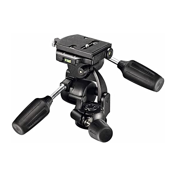 Camera Tripod Head Manfrotto Standard 3-Way Pan Head Quick Release Plate 808RC4 Tripod Head