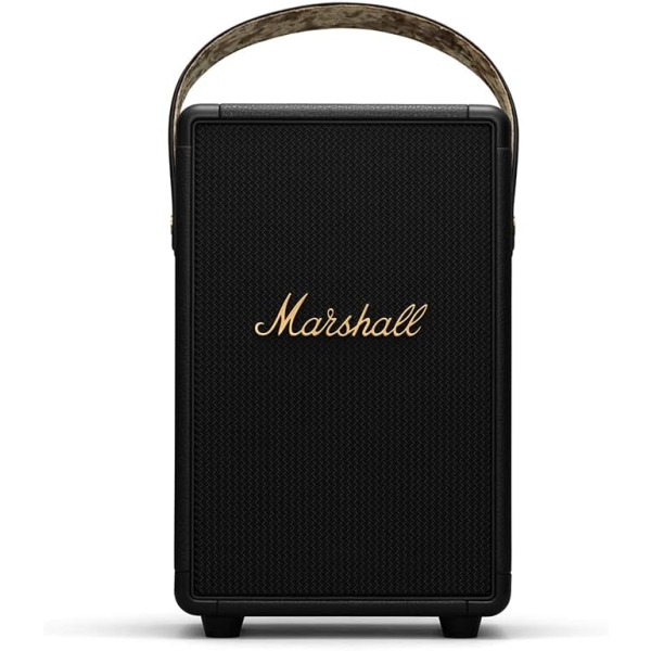 Marshall TUFTON Black and Brass Bluetooth Speaker