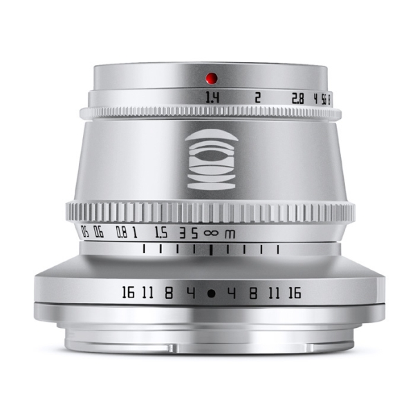 Camera Lens Megami Optical TTArtisan 35mm f/1.4C Silver for Leica L Lense