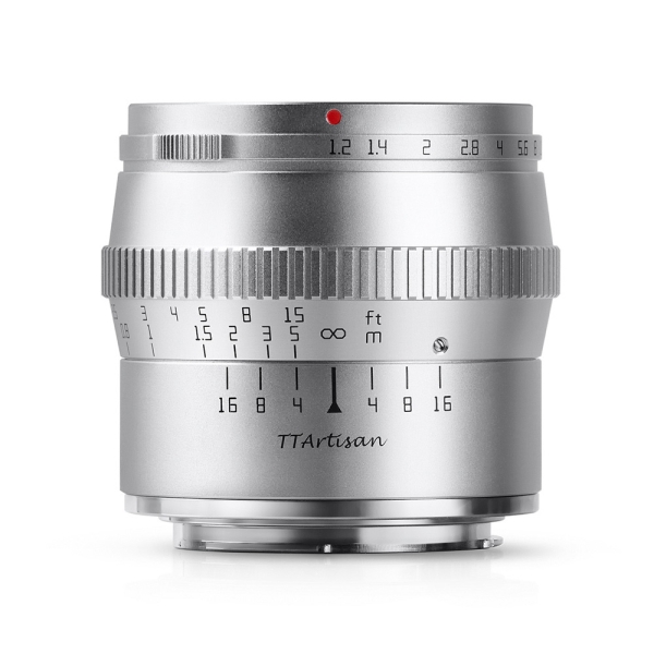 Camera Lens Meisho Optical TTArtisan 50mm f/1.2C Silver for Fujifilm Lense