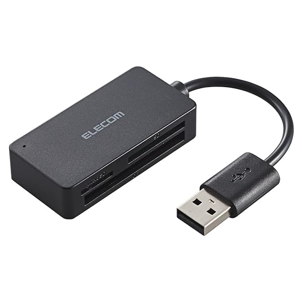 Memory Card Reader ELECOM MR-A015XBK USB black Computers Memory Cards