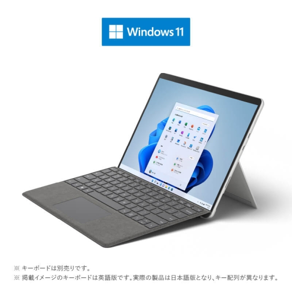 Microsoft Surface Pro 8 8PQ-00010 Platinum 2021 Model 13 inches 256GB Wi-Fi Windows 11 Home