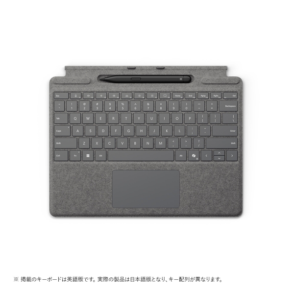 Microsoft Surface Pro keyboard and slim pen 8X6-00232 platinum Tablet Case