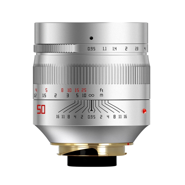 Camera Lens Ming Optical TTArtisan 50mm f/0.95 ASPH Matte Silver Lense