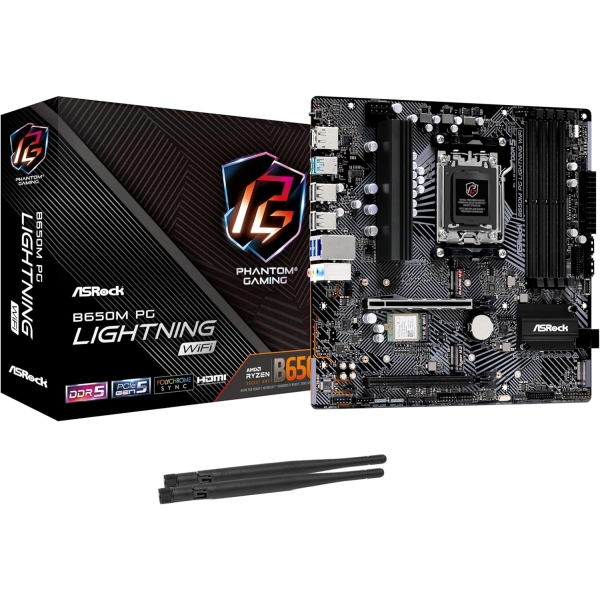 Mother Board ASRock B650M PG Lightning WiFi Computers Computer Components