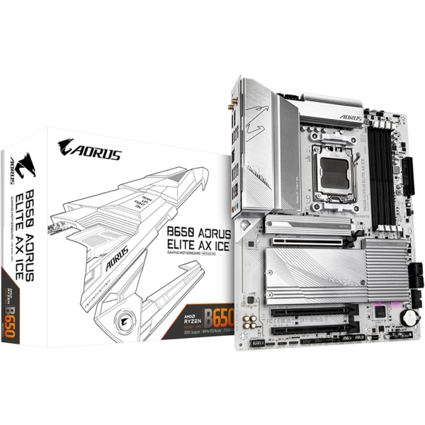 Mother Board GIGABYTE B650 AORUS ELITE AX ICE Computers Computer Components