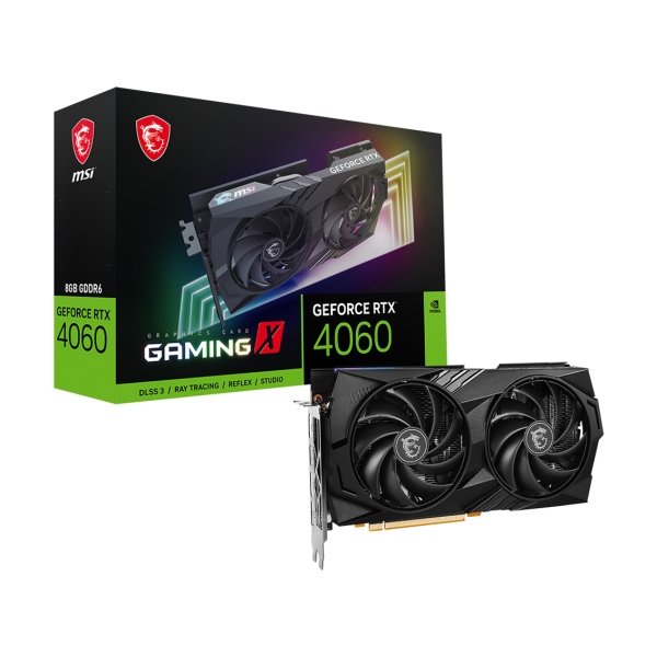 MSI GeForce RTX 4060 GAMING X 8G PCIExp 8GB Graphic Card