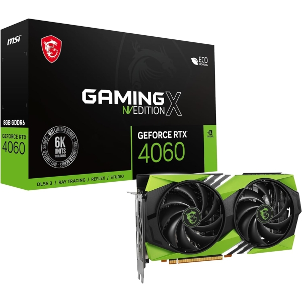 MSI GeForce RTX 4060 GAMING X NV EDITION 8G PCIExp 8GB Graphic Card