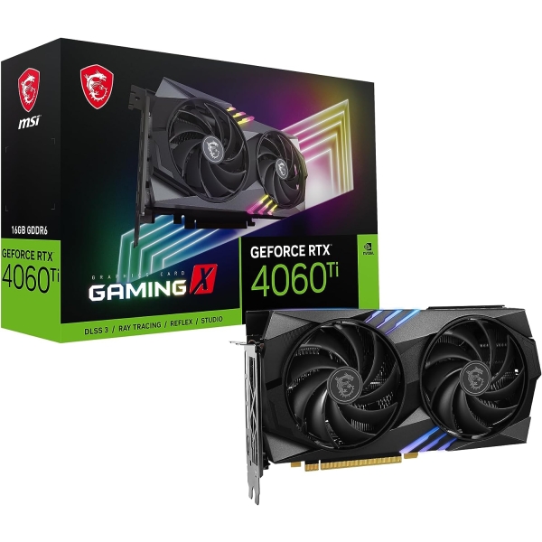 MSI GeForce RTX 4060 Ti GAMING X 16G PCIExp 16GB Graphic Card