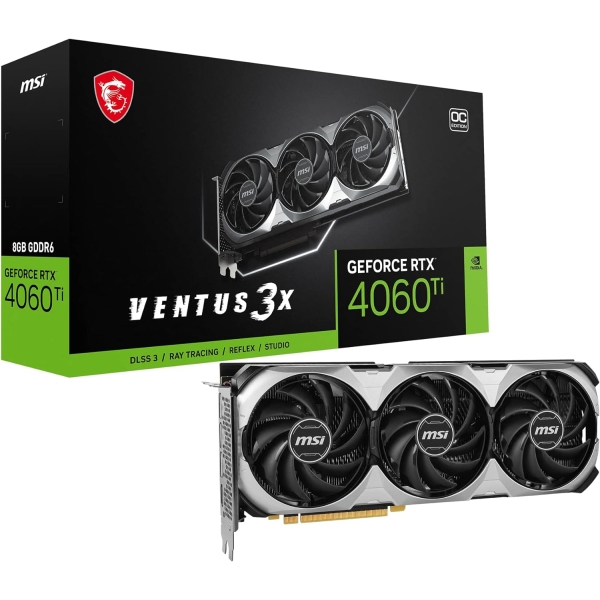 MSI GeForce RTX 4060 Ti VENTUS 3X 8G OC PCIExp 8GB Graphic Card