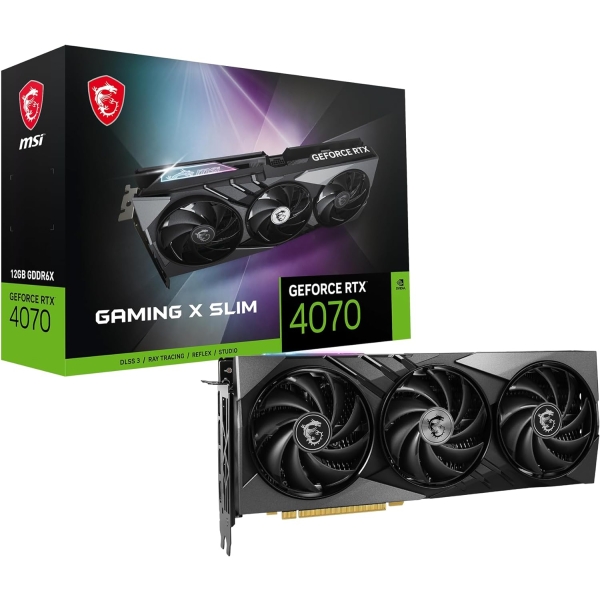 MSI GeForce RTX 4070 GAMING X SLIM 12G PCIExp 12GB Graphic Card