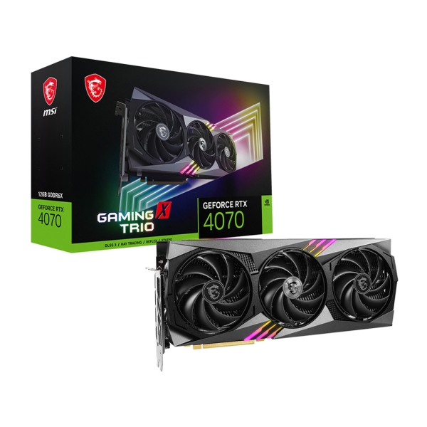 MSI GeForce RTX 4070 GAMING X TRIO 12G PCIExp 12GB Graphic Card