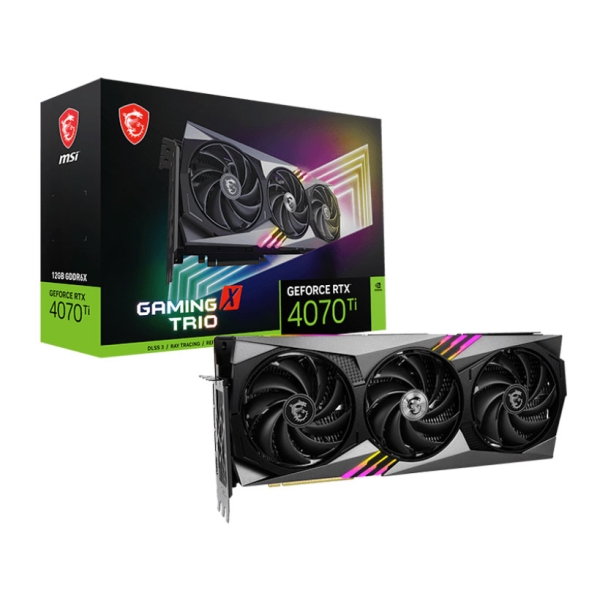 MSI GeForce RTX 4070 Ti GAMING X TRIO 12G PCIExp 12GB Graphic Card