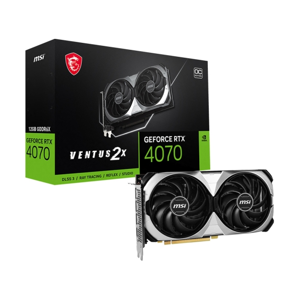 MSI GeForce RTX 4070 VENTUS 2X 12G OC PCIExp 12GB Graphic Card