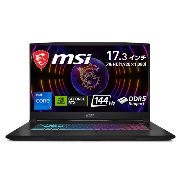 MSI Katana-17-B13VEK-4339JP black Notebook