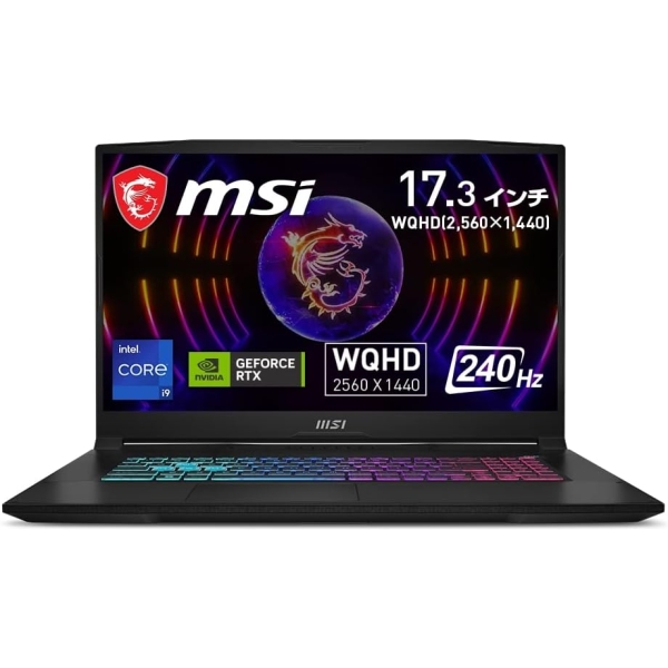 MSI Katana-17-B13VFK-3503JP Black Notebook