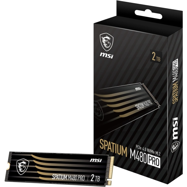 MSI SPATIUM M480 PRO PCIe 4.0 NVMe M.2 2TB SSD