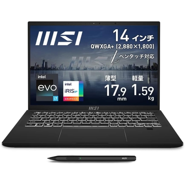 MSI Summit-E14FlipEvo-A13MT-2303JP ink black Notebook