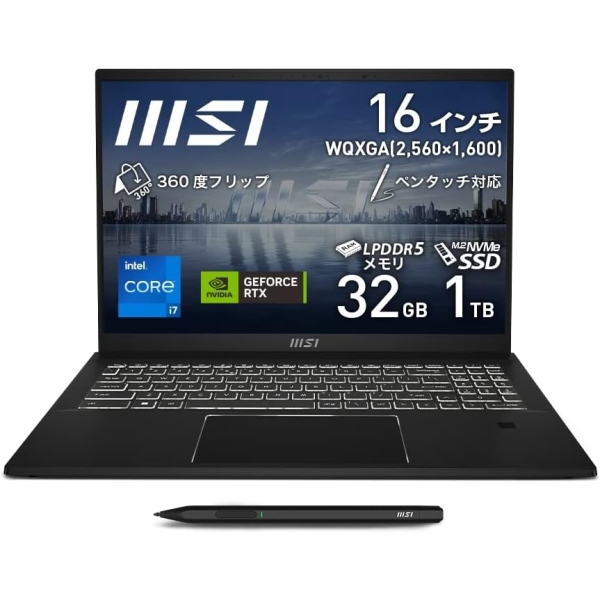 MSI Summit-E16Flip-A13VFT-2103JP ink black Notebook