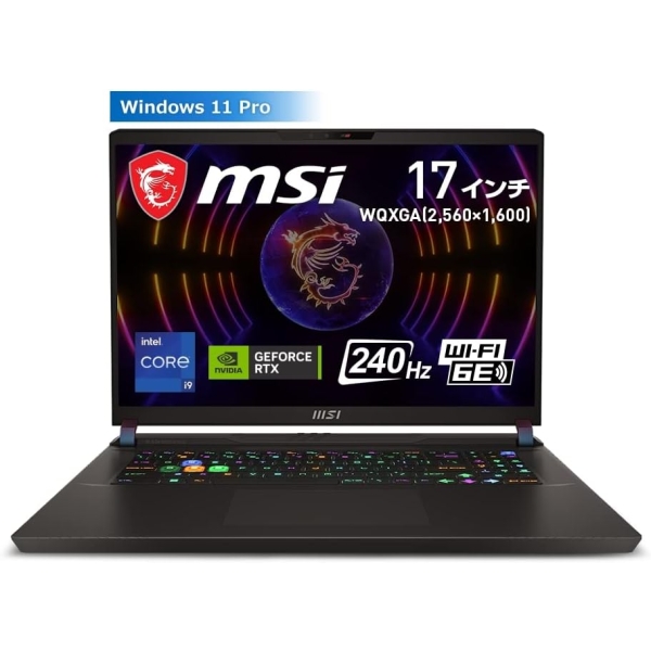 MSI Vector-GP78HX-13VI-3903JP cosmos gray Notebook