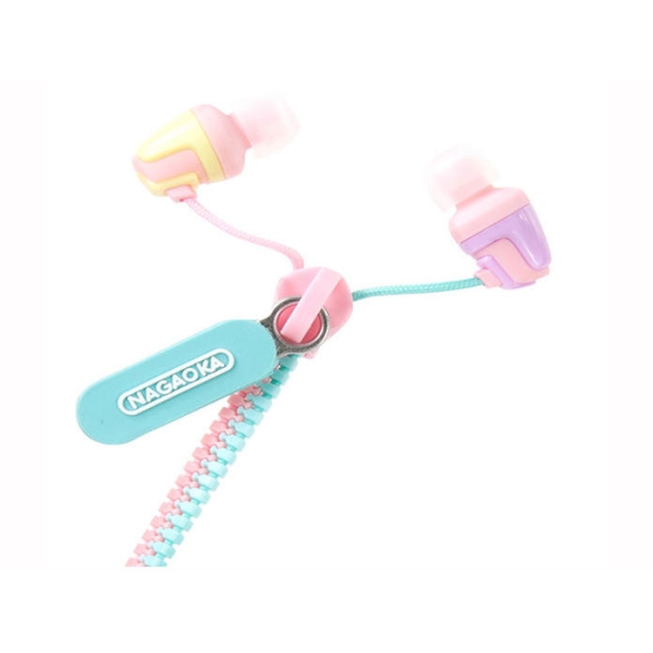 NAGAOKA P-705PRBL pastel color Earphone Headphone