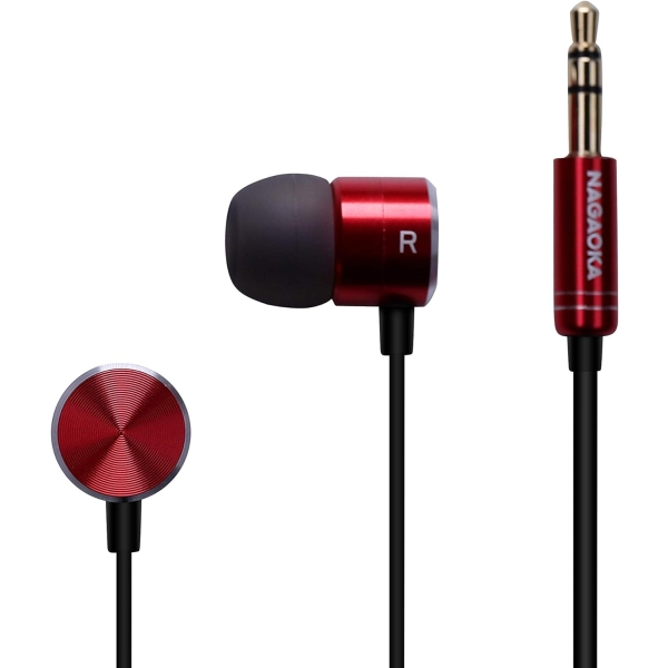 NAGAOKA P908RD red Earphone Headphone