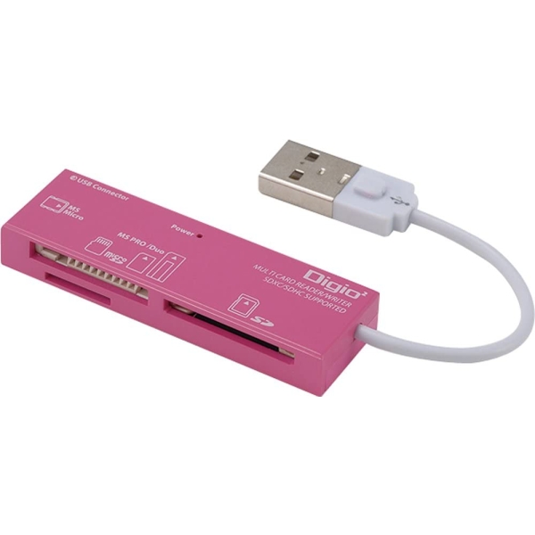 Card Reader Nakabayashi Digio2 CRW-5M69P USB Pink