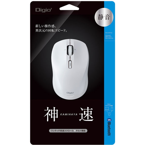 Mouse Nakabayashi Digio2 MUS-BKT163W White Mouse