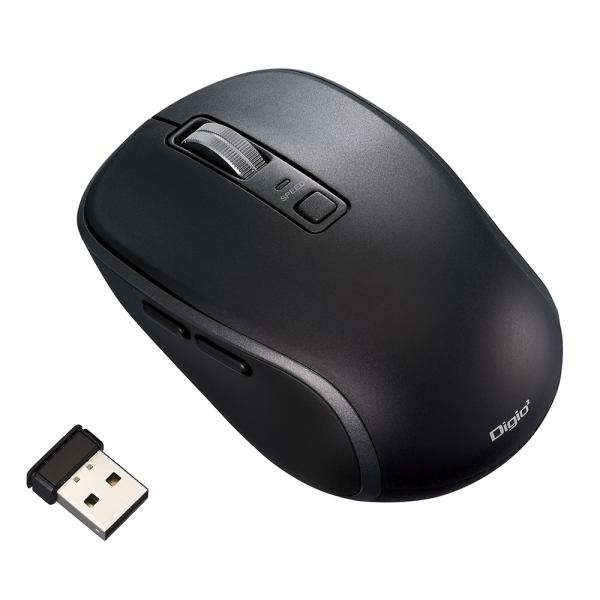 Nakabayashi Digio2 MUS-RKF216BK Black Mouse