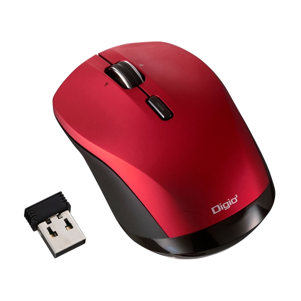 NAKABAYASHI Digio2 MUS-RKT162R red Mouse