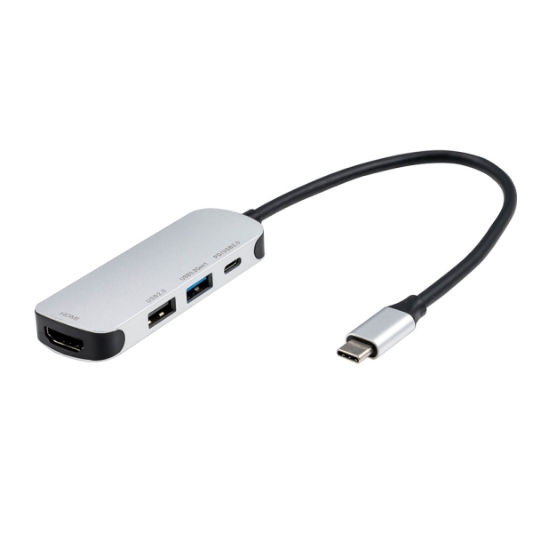 NAKABAYASHI Digio2 UD-C04SL Silver USB Hub