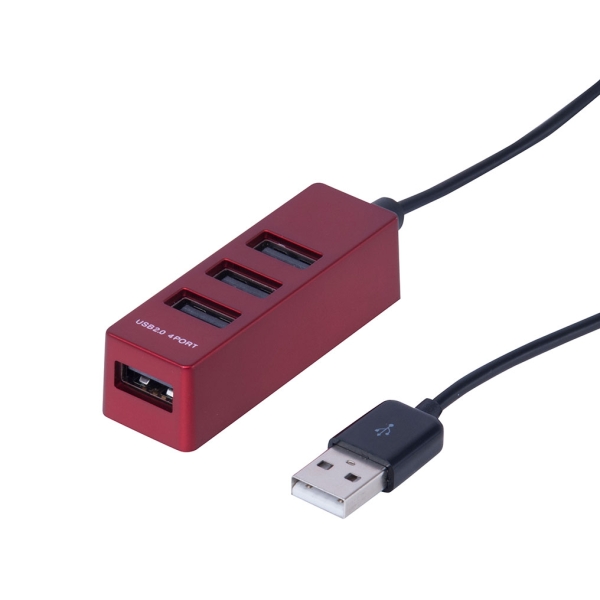 USB Hub Nakabayashi Digio2 UH-2414R Red USB Hub