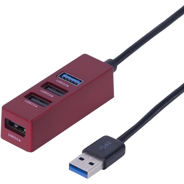 USB Hub Nakabayashi Digio2 UH-3064R red USB Hub