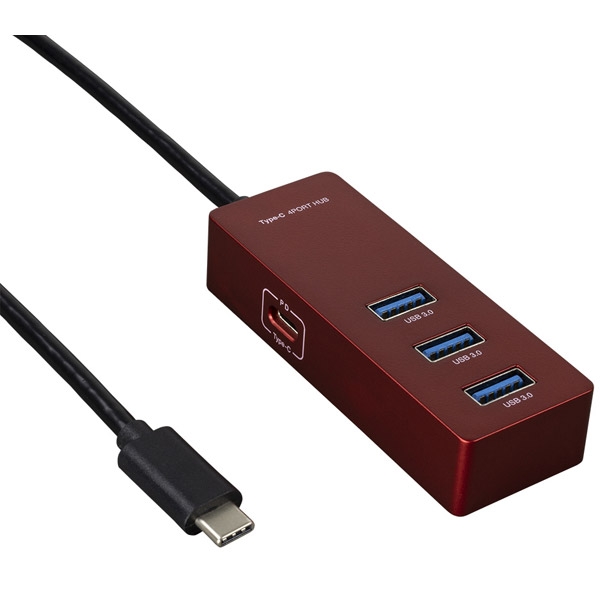 USB Hub Nakabayashi Digio2 UH-C3154R red USB Hub