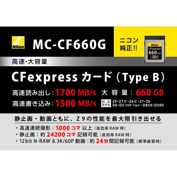 NIKON MC-CF660G 660GB CFexpress Card - image 2